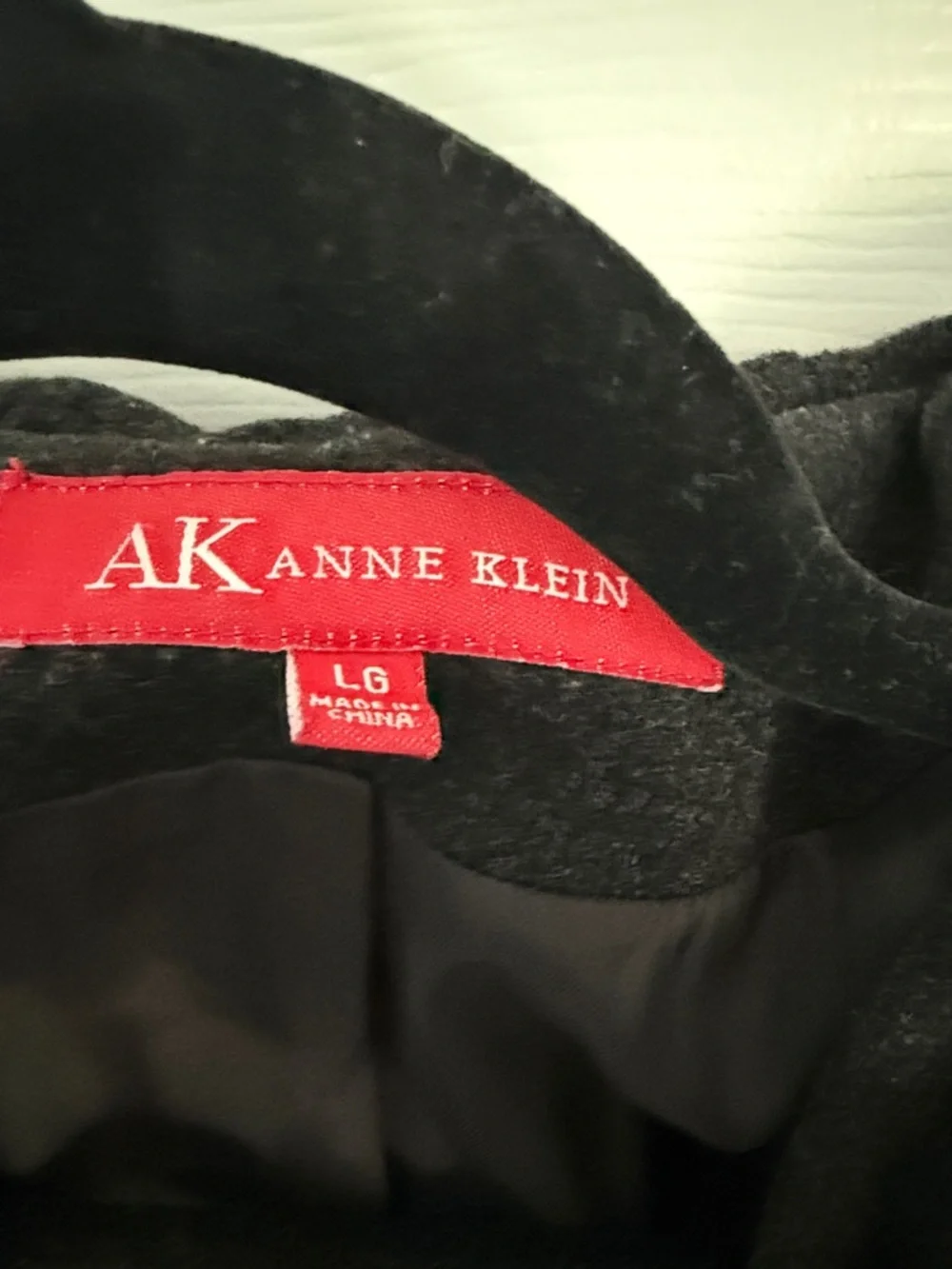 Anne Klein Hooded Double-Breasted Pea Coat in Black - Picture 2 of 3